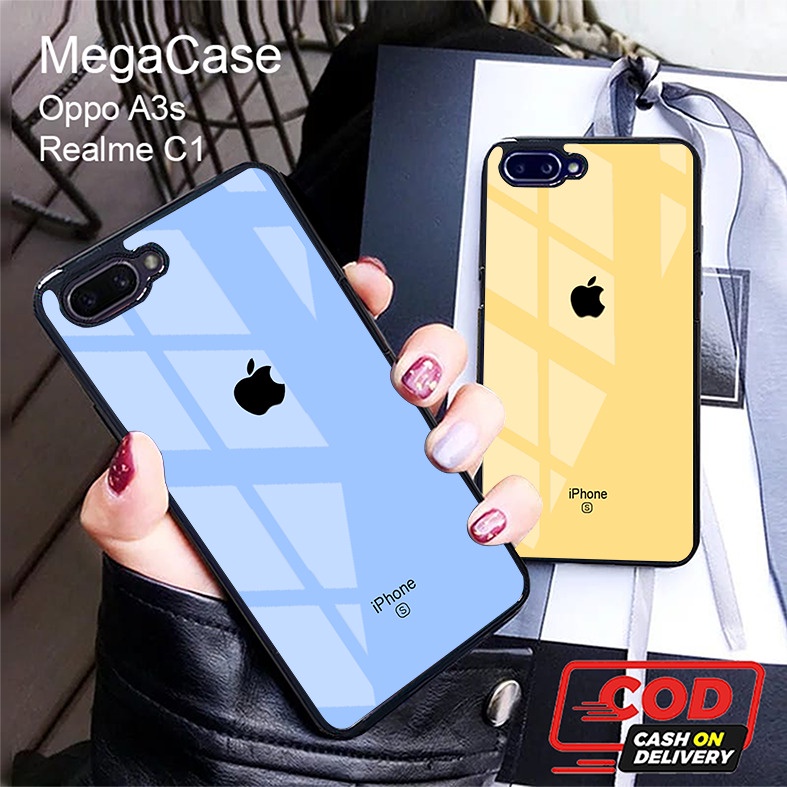 Megacase - logo iphone case OPPO A3S A95 4G / RENO 6 4G / A1K / A12 / A15 / A15S / A16 / A31 2020 / 