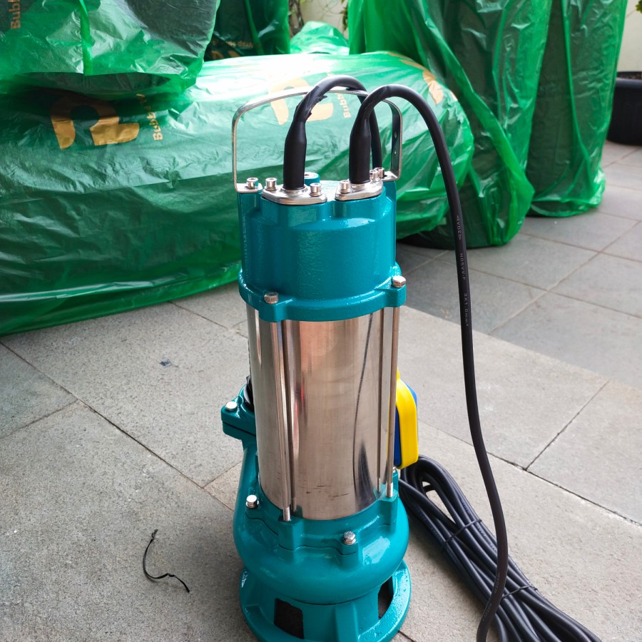 MAXPUMP WQD40-6-1.5AF POMPA CELUP AIR KOTOR SEWAGE PUMP MESIN POMPA AIR CELUP 3INCH 2HP AUTO OTOMATIS WATER PUMP