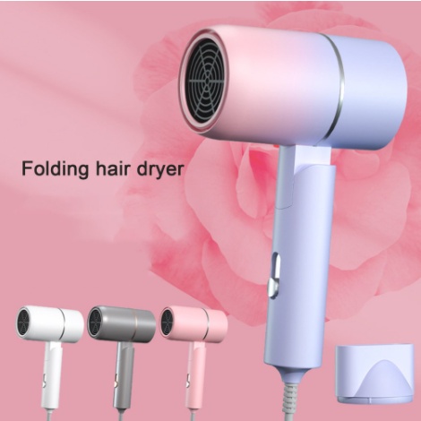 81 Foldable Hair Dryer Pengering Rambut Lipat Mini Hot Air Blower Hair Hairdryer