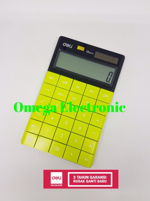 Deli E1589 Calculator Desktop Kalkulator Stylish Office 1589 Kantor Warna Warni