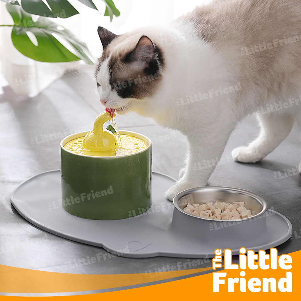 Tempat Air Minum Otomatis Anjing Kucing Pet Water Dispenser Fountain Bahan KERAMIK RABBIT