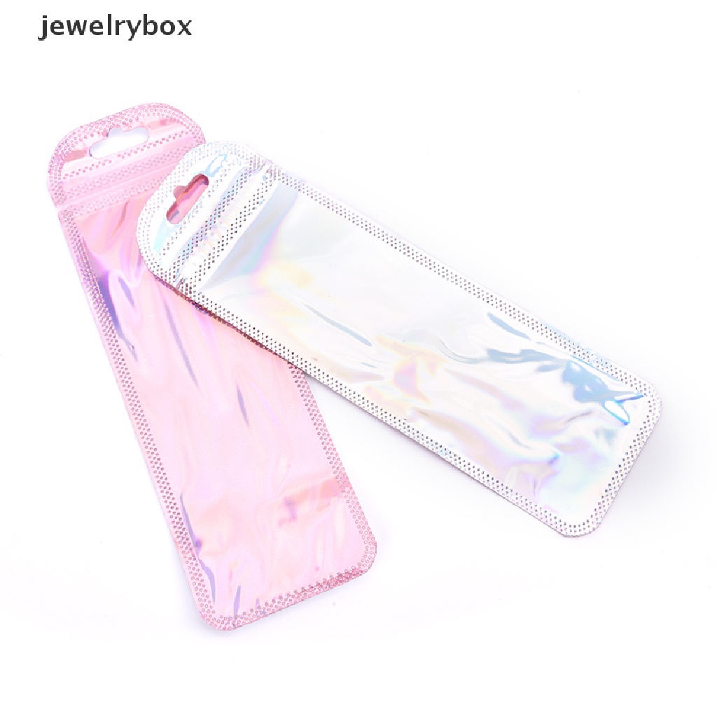 50 Pcs Tas Kemasan Kosmetik Mini 4 Gaya Laser Horaphic