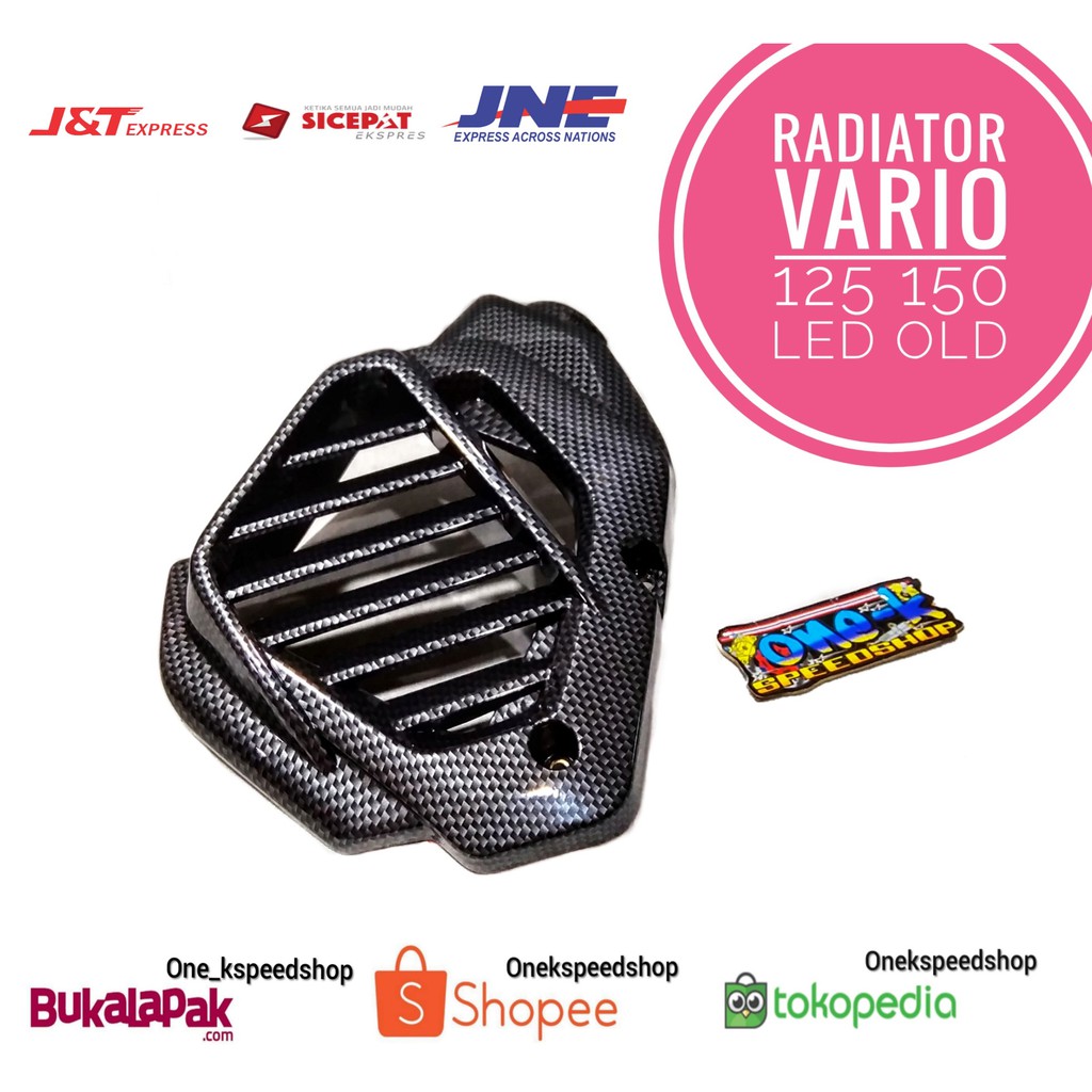 Tutup karbon radiator vario 150/125 Original Thailand