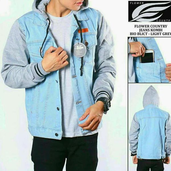 JAKET JEANS HOODIE BOY JAKET DENIM HOODIE BOY JAKET JEANS PRIA HOODIE