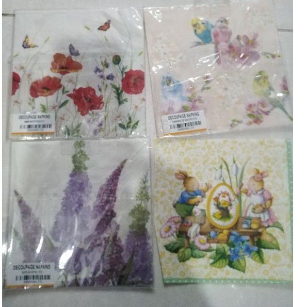 Decoupage napkin tissue import per lembar 1 pc