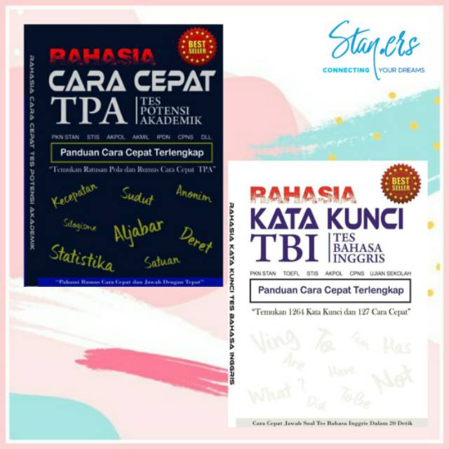 BUKU STAN - PAKET HEMAT RKK TBI + RCC TPA - SPMB PKN STAN 2019 - USM STAN - RAHASIA KATA KUNCI TBI