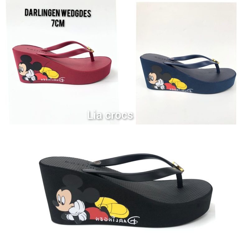 Sandal darlingen wedges mickey / Sandal Darlingen owl 7cm