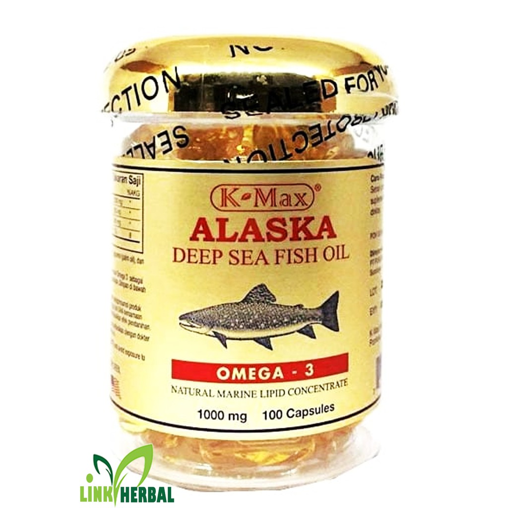K-MAX ALASKA DEEP SEA FISH OIL (SUPER OMEGA-3,6,9) - MINYAK IKAN ( TUTUP EMAS )