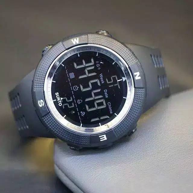 Jam Tangan Pria Sporty Outdoor Sunto Amfibi Strap Rubber Water Resist