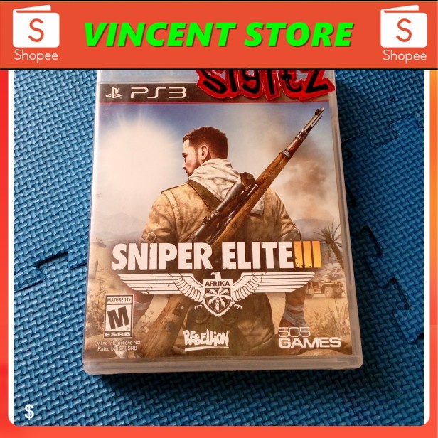 PRODUK ORIGINAL bd ps3 kaset sniper elite 3