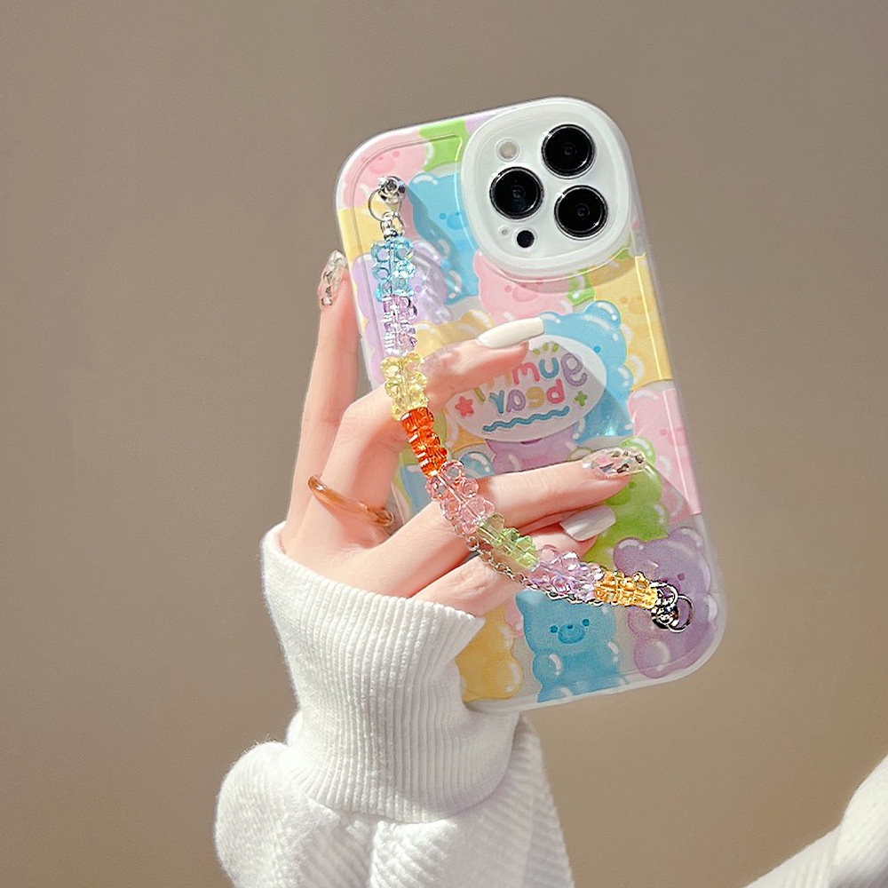 Soft Case Hp Gambar Gummy Bear Untuk Iphone 7 / 8plus / X / XR / XS / 11 / 12 / 13 / 14