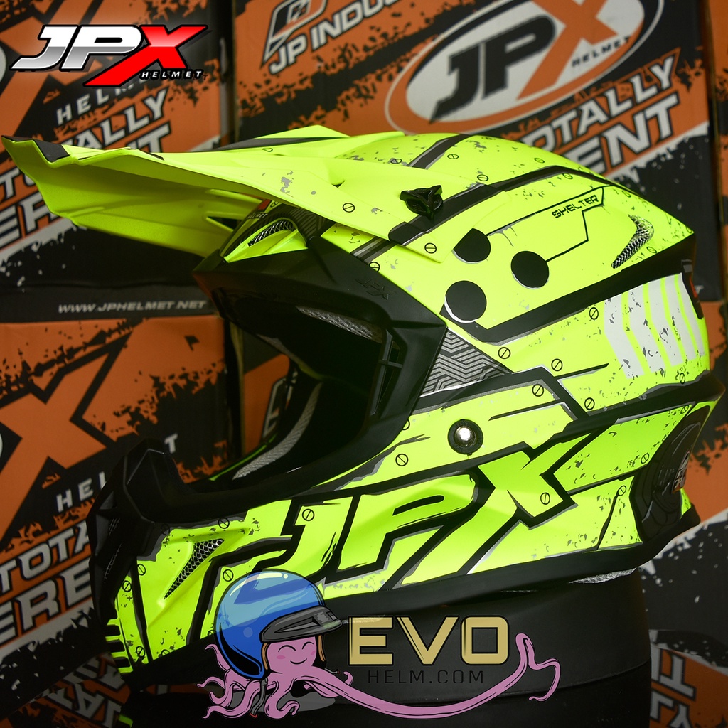 HELM JPX CROSS MOTIF TERBARU X20 TITAN