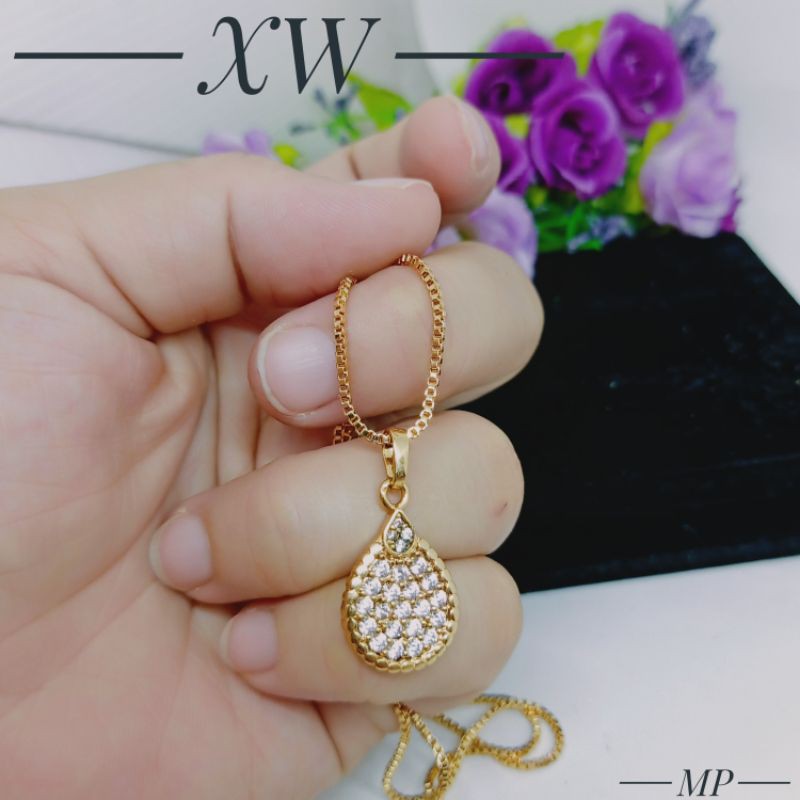 Kalung oval gold