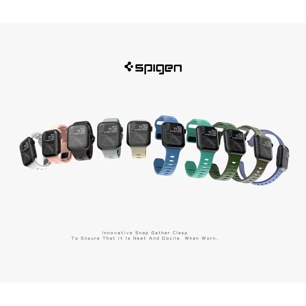 STRAP IWATCH SPIGEN PREMIUM RUBBER NEW VERSION STRAP IWATCH SE 1 2 3 4 5 6 7 8 ULTRA SE STRAP IWATCH