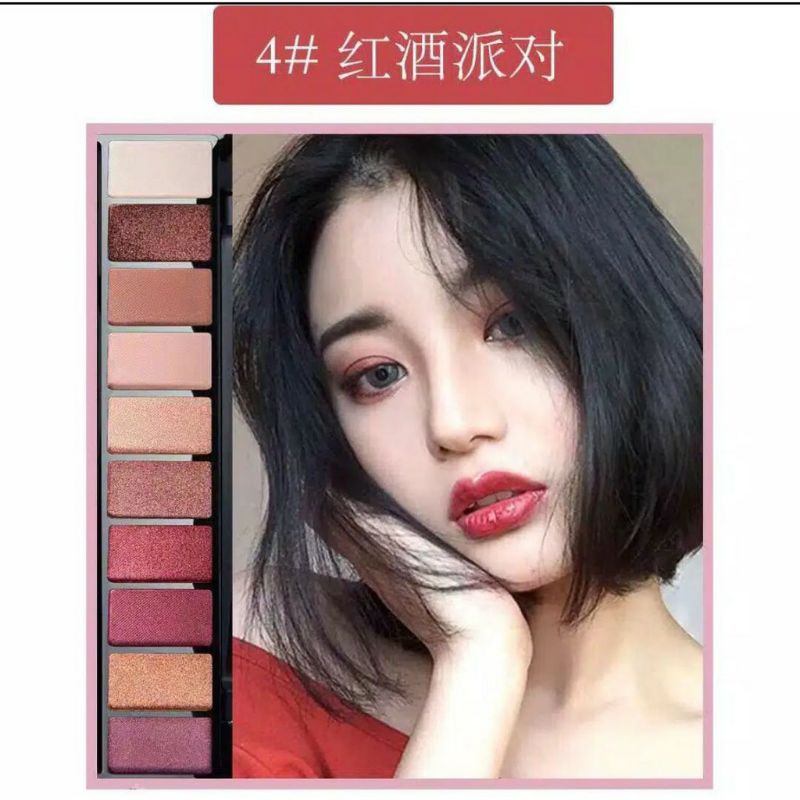 9999 LAMEILA Fashion Matte Eyeshadow Pallet Makeup 10 Warna