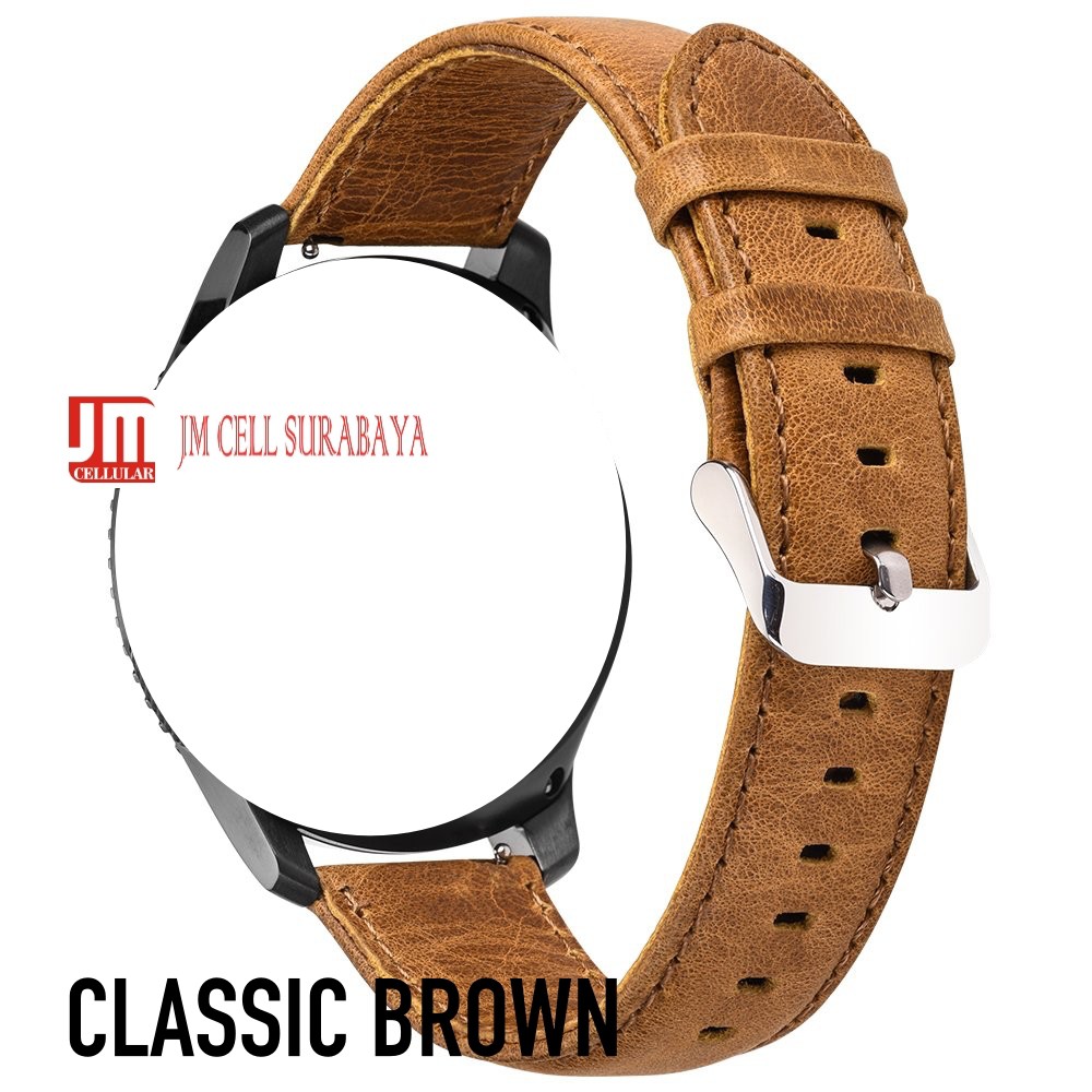 Tali Genuine Leather Strap untuk Samsung Galaxy Watch 3 45mm 41mm