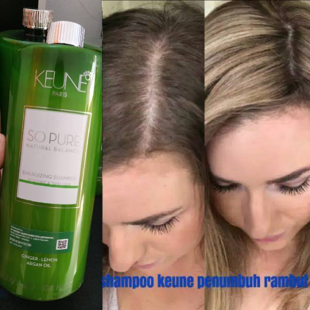Keune so pure shampoo energizing 1000ml mencegah kerontokan sulfate n paraben free