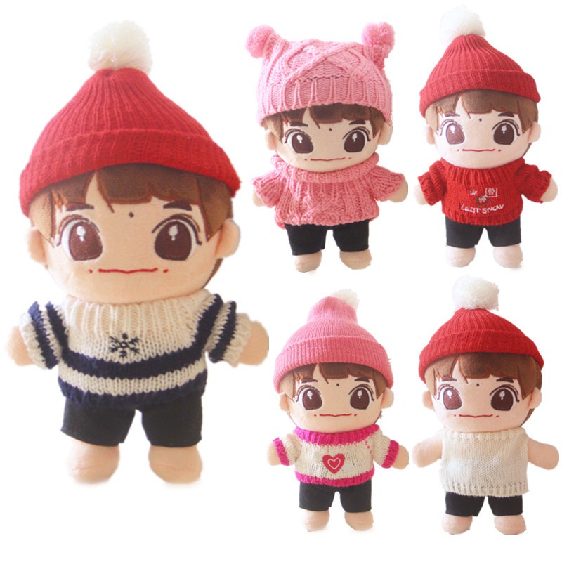 Boneka Stuffed KPOP BTS JUNGKOOK JIMIN Suga Bahan Plush Lembut untuk Mainan Anak