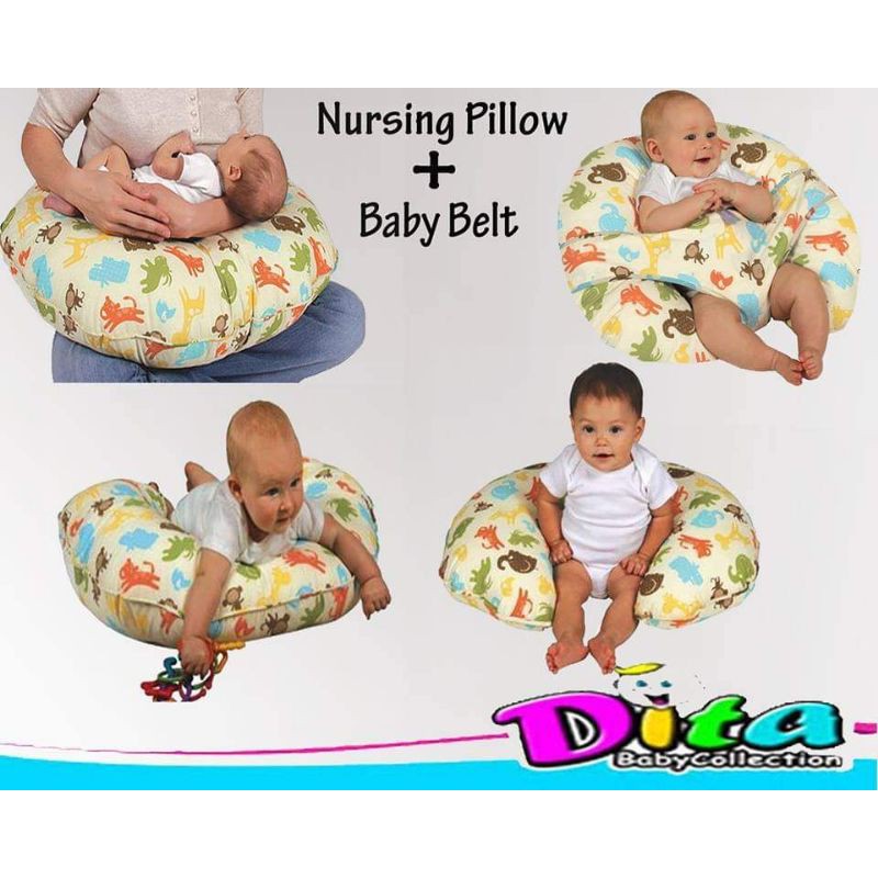 Jual Bantal Menyusui Dita Bansui ( Nursing Pillow & Baby Belt )  Indonesia|Shopee Indonesia
