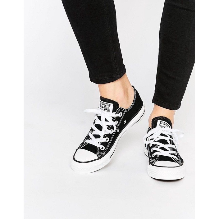 Sepatu Sneakers Sekolah Converse All star Pendek Hitam Sepatu konvers pria wanita Black white Tinggi TERMURAH