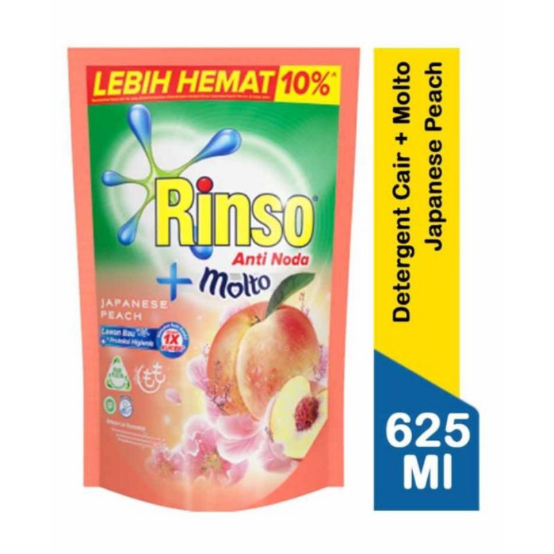 Rinso Molto Perfume Essence 565ml / Japanese Peach 625ml / Detergent Rinso Molto Cair