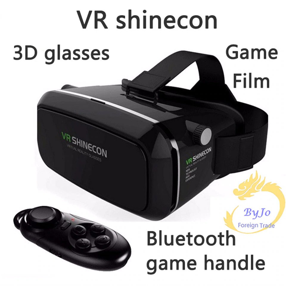 VR game Google Cardboard VR shinecon Pro Version VR Virtual Reality 3D Glasses and Smart Bluetooth