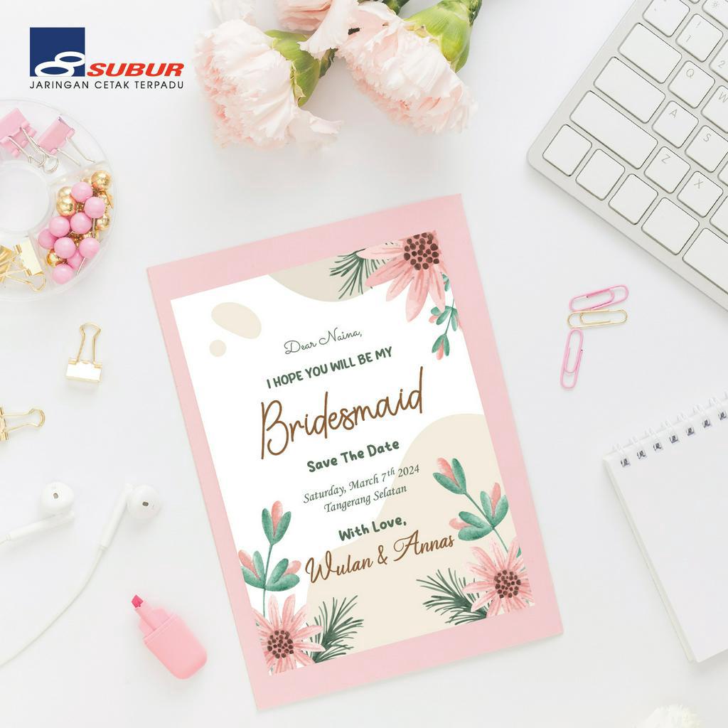 

Kartu Bridesmaid Aesthetic Kekinian Cetak Kartu Bridalshower Wedding Will You Be My Bridesmaid Ekonomis Murah Cetak Jakarta