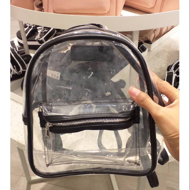 h&m clear backpack