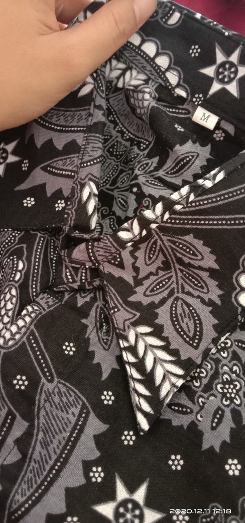 Promo Diskon !!! Kemeja Batik Pria Manggar Abu