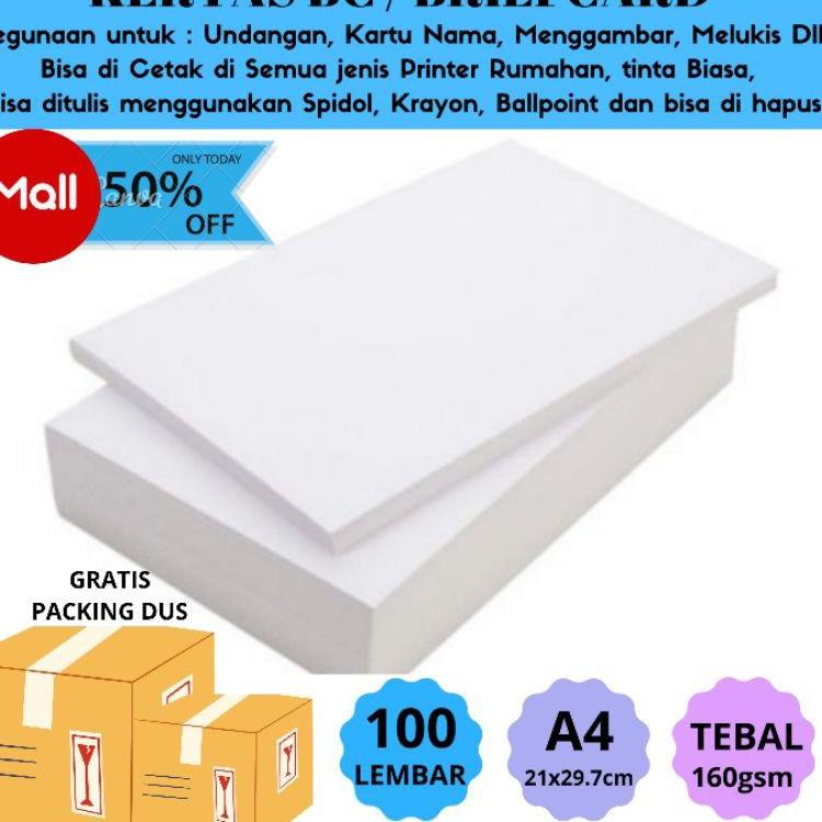 

Kirim Sekarang LJZQB [ 100 Lembar ] Kertas Briefcard / BC 160gsm 65