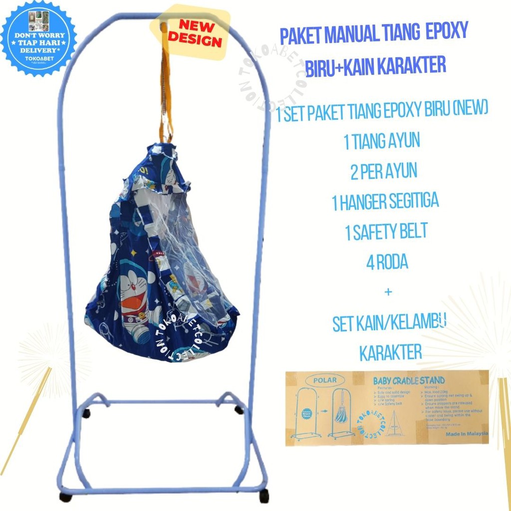 PAKET MANUAL KARAKTER Tiang Cat Epoxy NEW DESIGN+Kain Ayun Karakter #TOKOABET