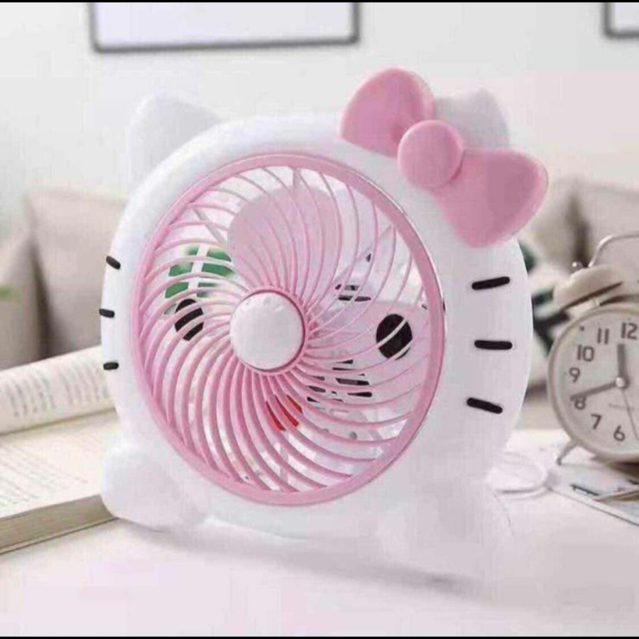 BELLA - KIPAS ANGIN KARAKTER DORAEMON HELLO KITTY TD LUCU PORTABLE FAN DESK