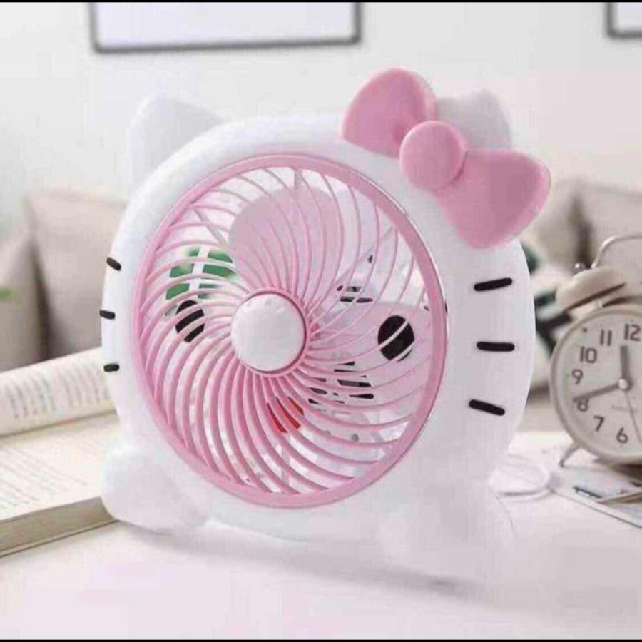 BELLA - KIPAS ANGIN KARAKTER DORAEMON HELLO KITTY TD LUCU PORTABLE FAN DESK