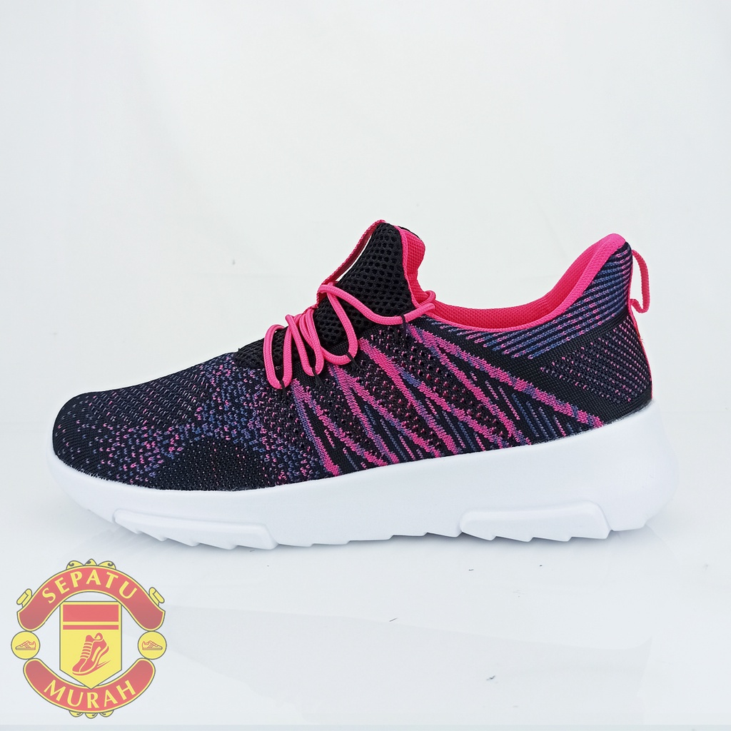 Ardiles Men Carnegie Sepatu Sneakers - Hitam/Merah Fushia