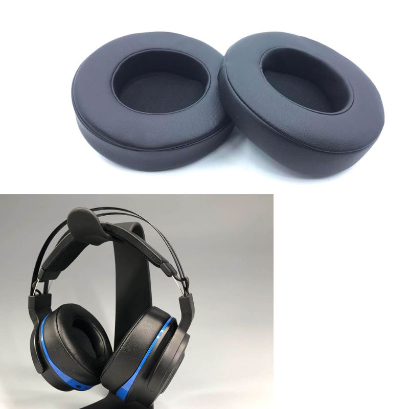 Cre 1 Pasang Bantalan Earpads Pengganti Bahan Busa + Kulit Untuk Headphone Razer Thresher Ultimate 7.1