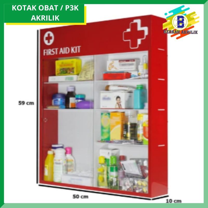 Kotak p3k karakter, kotak p3k dinding, kotak p3k akrilik