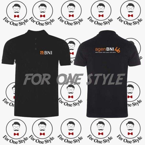 POLO SHIRT AGEN BNI 46 - Kaos Poloshirt Agen BNI 46 - Custom Polo Murah - Foronestyle