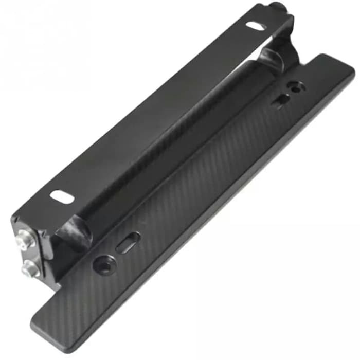 Dudukan Plat Nomor Mobil Kendaraan Carbon Karbon Adjust Universal