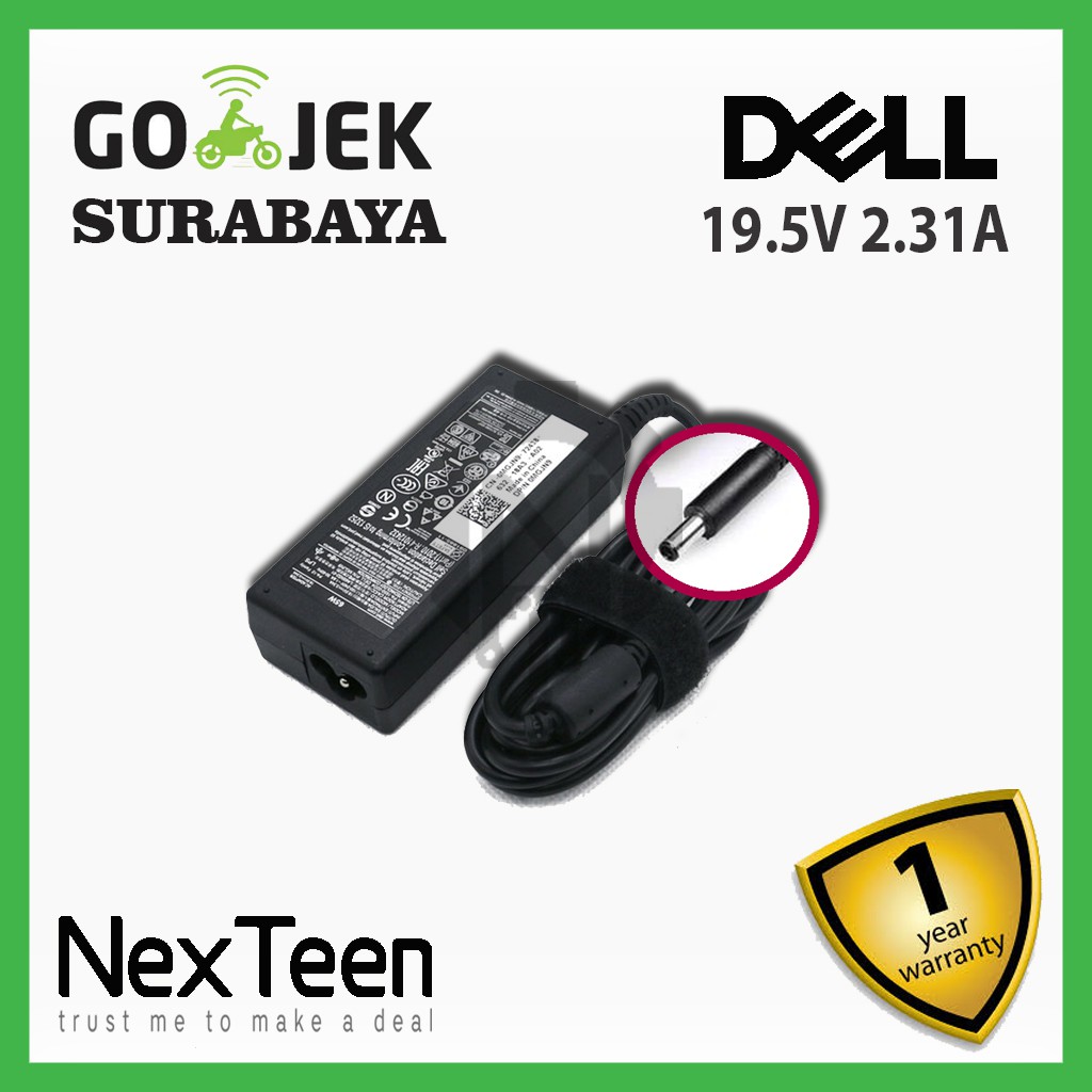 ORIGINAL Adaptor Charger  Dell Inspiron 7348 Dell Vostro 3459 Dell Vostro 3559 Dell Latitude XT