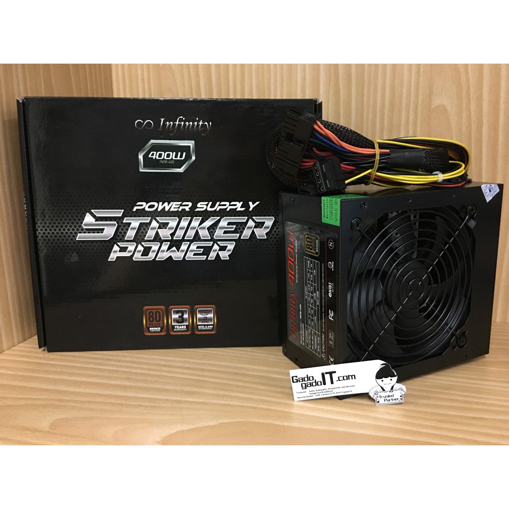 Power Supply Unit/PSU INFINITY Striker Power 400 Watt IN08-400( GARANSI