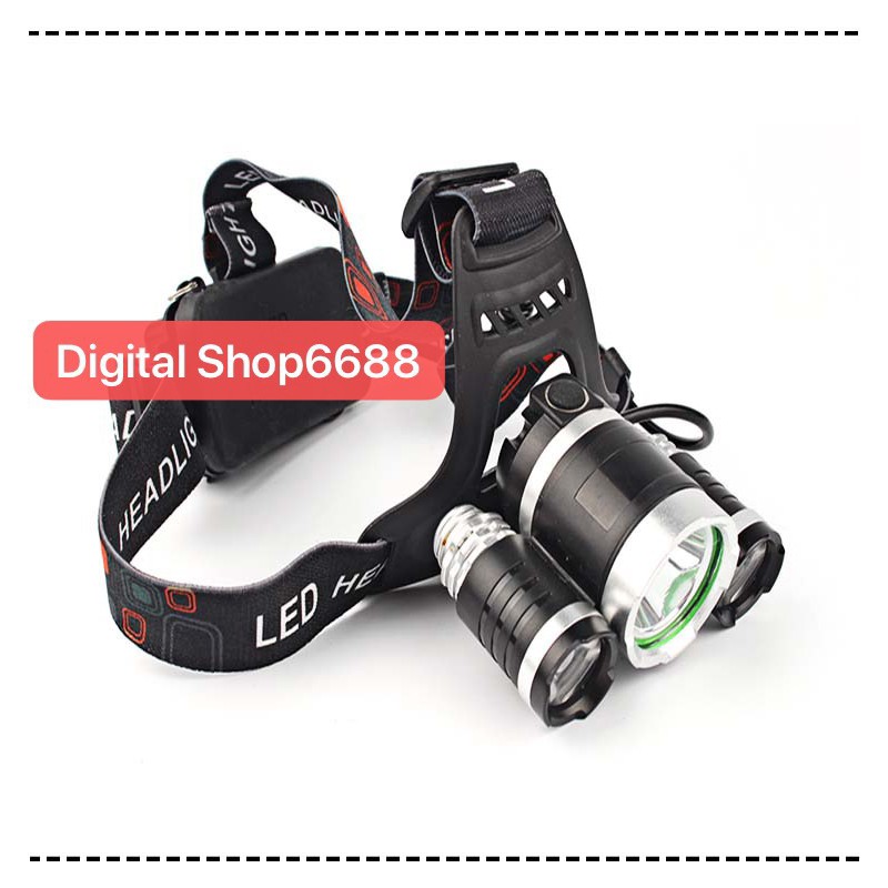 SENTER &amp; Lampu Kepala Cahaya Kuning +ZOOM PAKET Headlamp Cree XML- T6 5000 Lumens Baterai + Charger