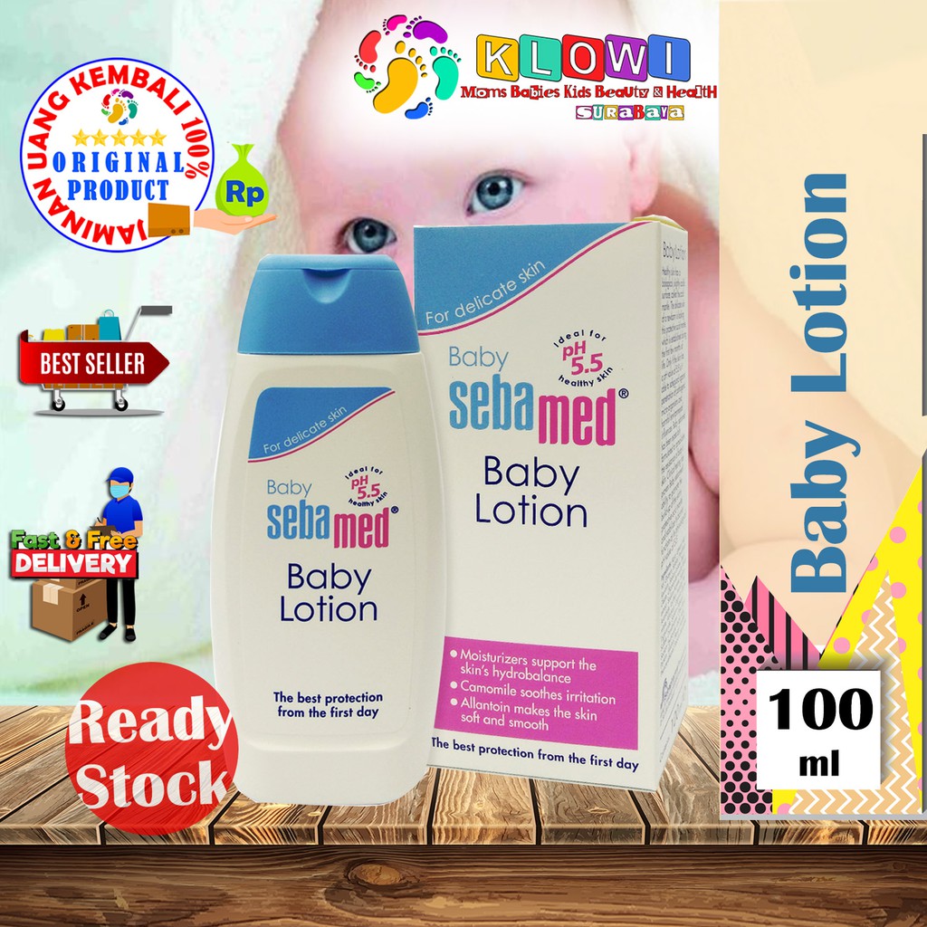 SEBAMED BABY LOTION 100ML,PELEMBAB BAYI,LOTION BAYI ORIGINAL PRODUCT