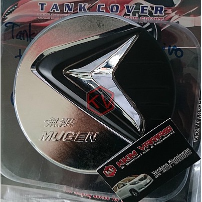 Tank Cover / Variasi Tutup Bensin Model Activo Brio [Chrome-Hitam]