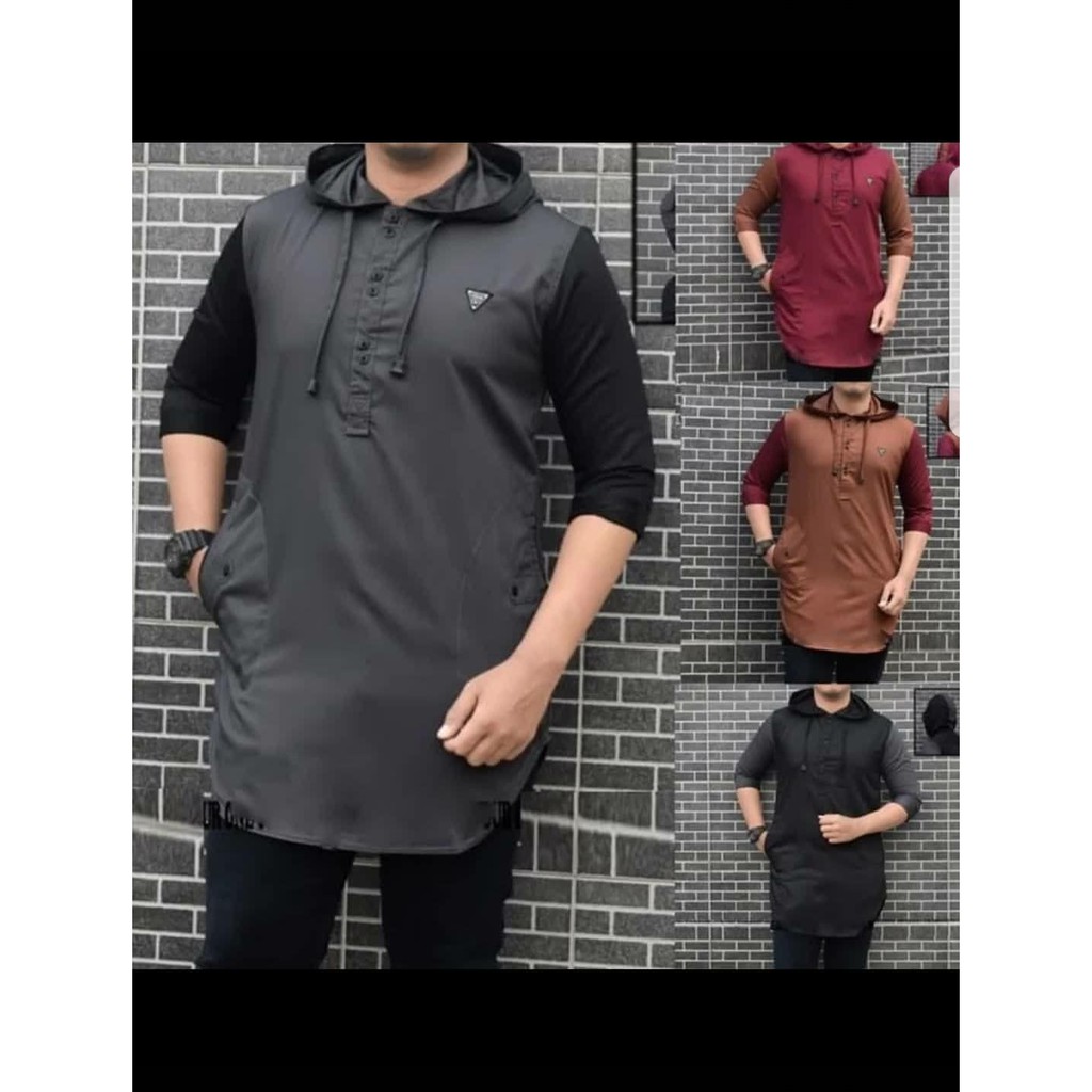  Baju  Casual  Hoodie Kurta Premium Shopee  Indonesia