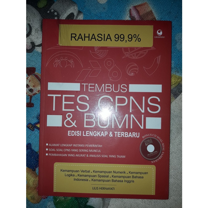 

PROMO TERMURAH Tembus Tes CPNS & BUMN Edisi Lengkap & Terbaru (Bonus CD Soal) KPL275