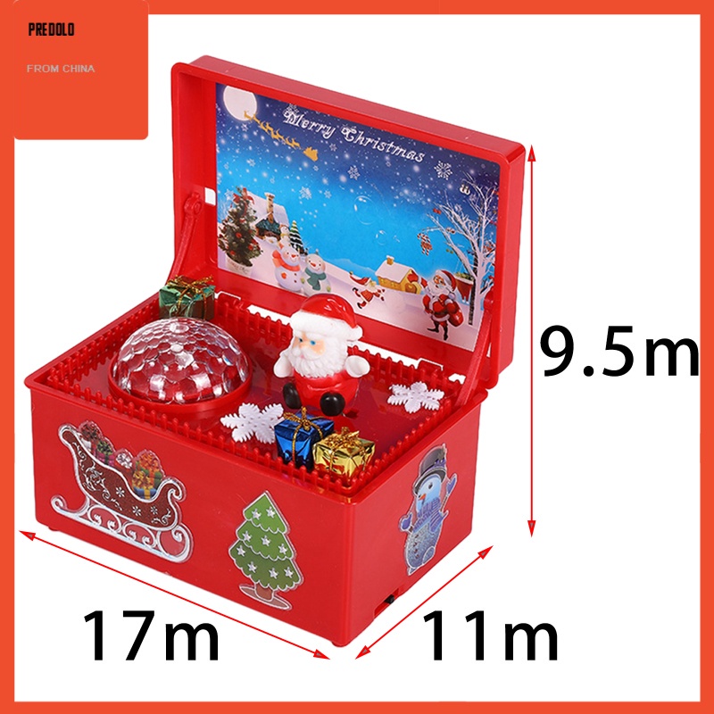 [In Stock] Merry Christmas Music Box Gifts for Children Christmas Gift Home Decoration Desktop Ornaments for