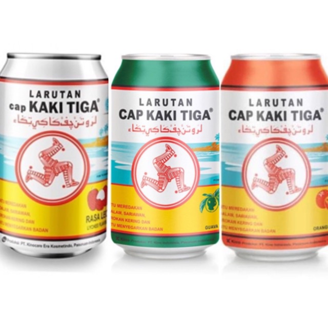 

Larutan Cap Kaki Tiga Kaleng RANDOM -320 ML