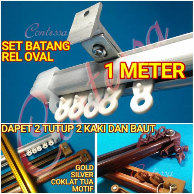 SET BATANG GORDEN  1 METER REL GORDENG BUKAN STIK 