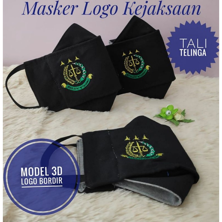 Masker Kejaksaan 3D Logo Satya Adhi Wicaksana