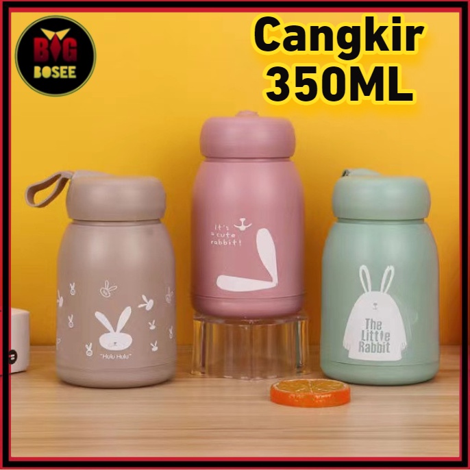 BB7 - Botol Minum Kaca Cangkir Korea Mini 350ML BPA FREE